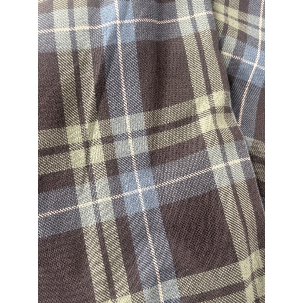ROWM Tall Man Plaid Flannel Shirt Blue Green Grey 100% Cotton 2XT NWT - Picture 8 of 12